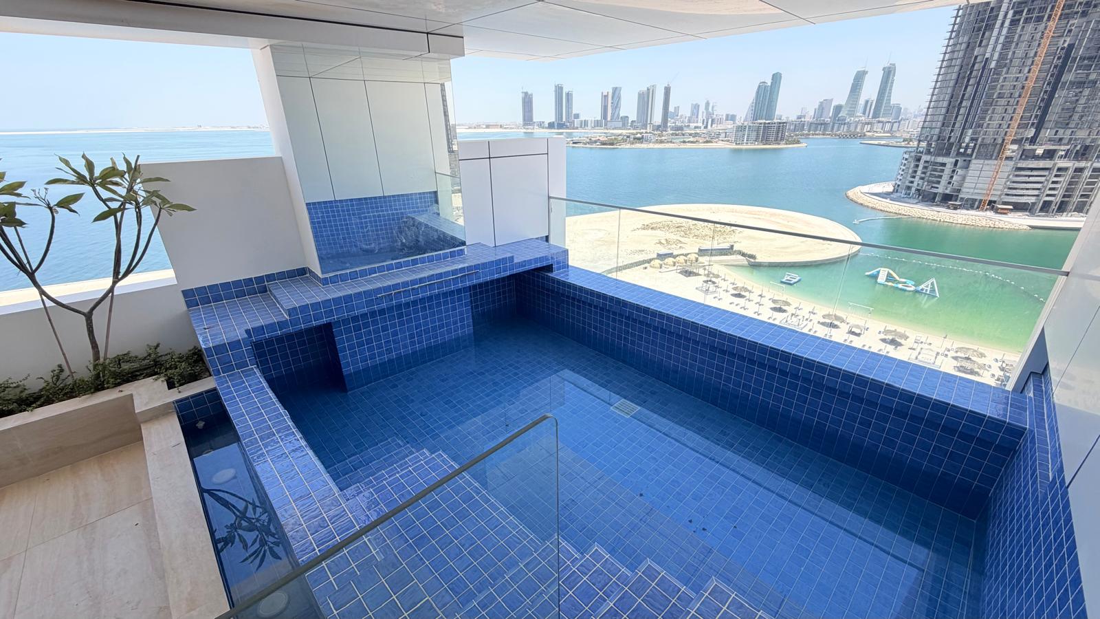 Private pool Brand New Three bedroom for lease Seef area,