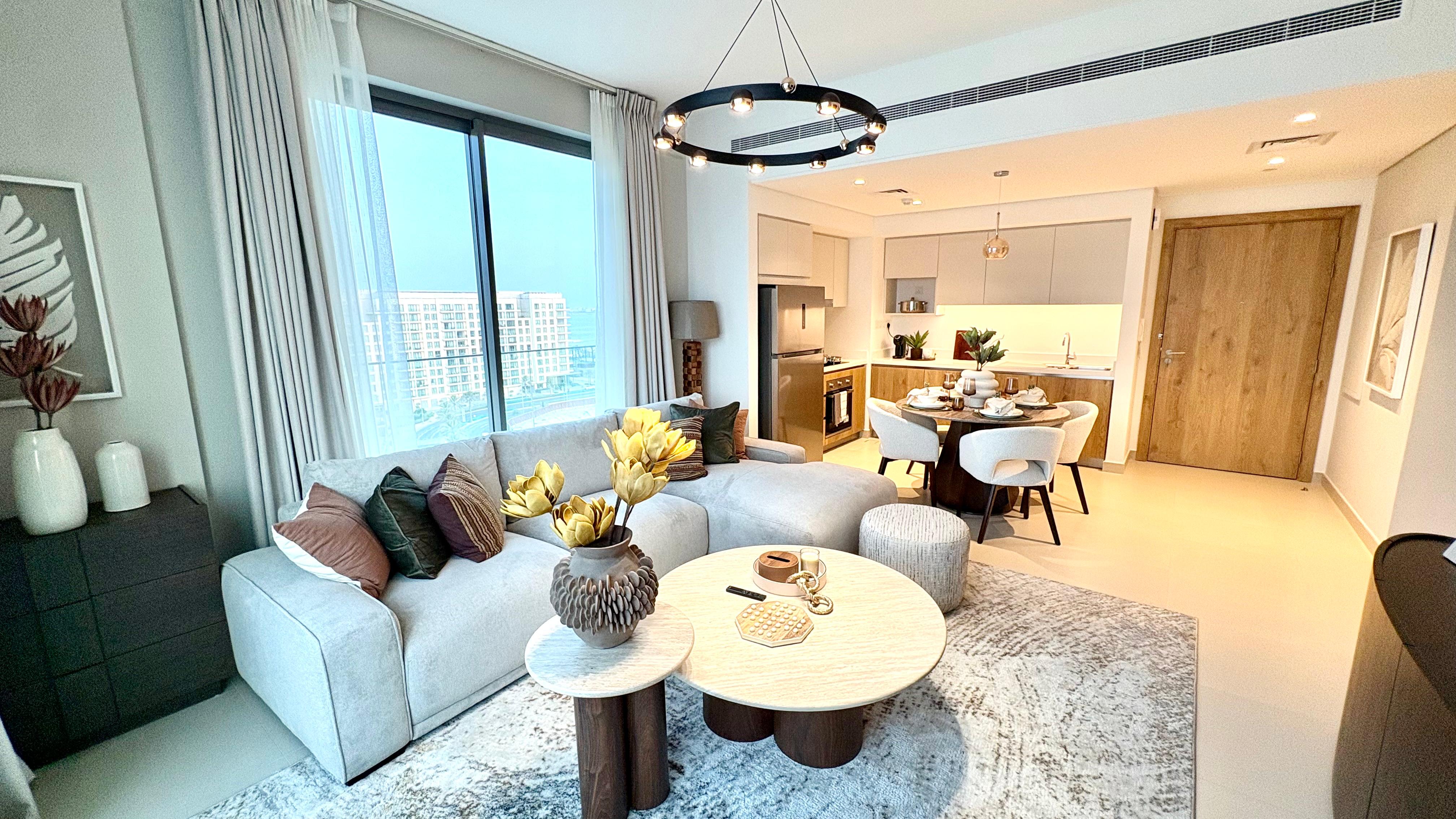 Fully Furnished Two-bedroom Apartment in Marassi/ Seaview & Cityview.