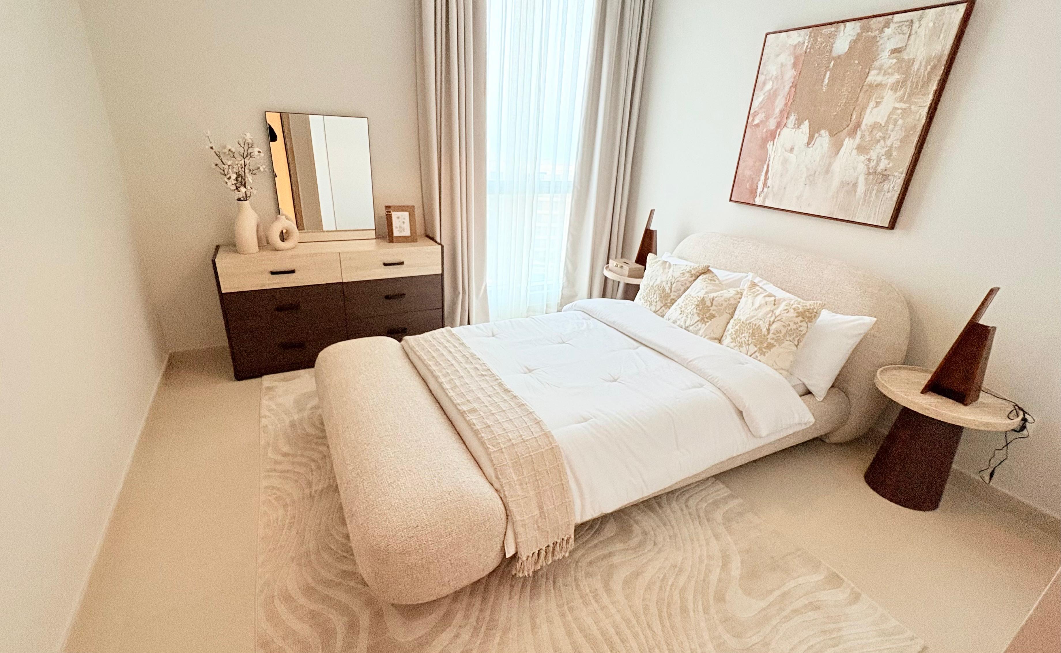 Fully Furnished Two-bedroom Apartment in Marassi/ Seaview & Cityview.