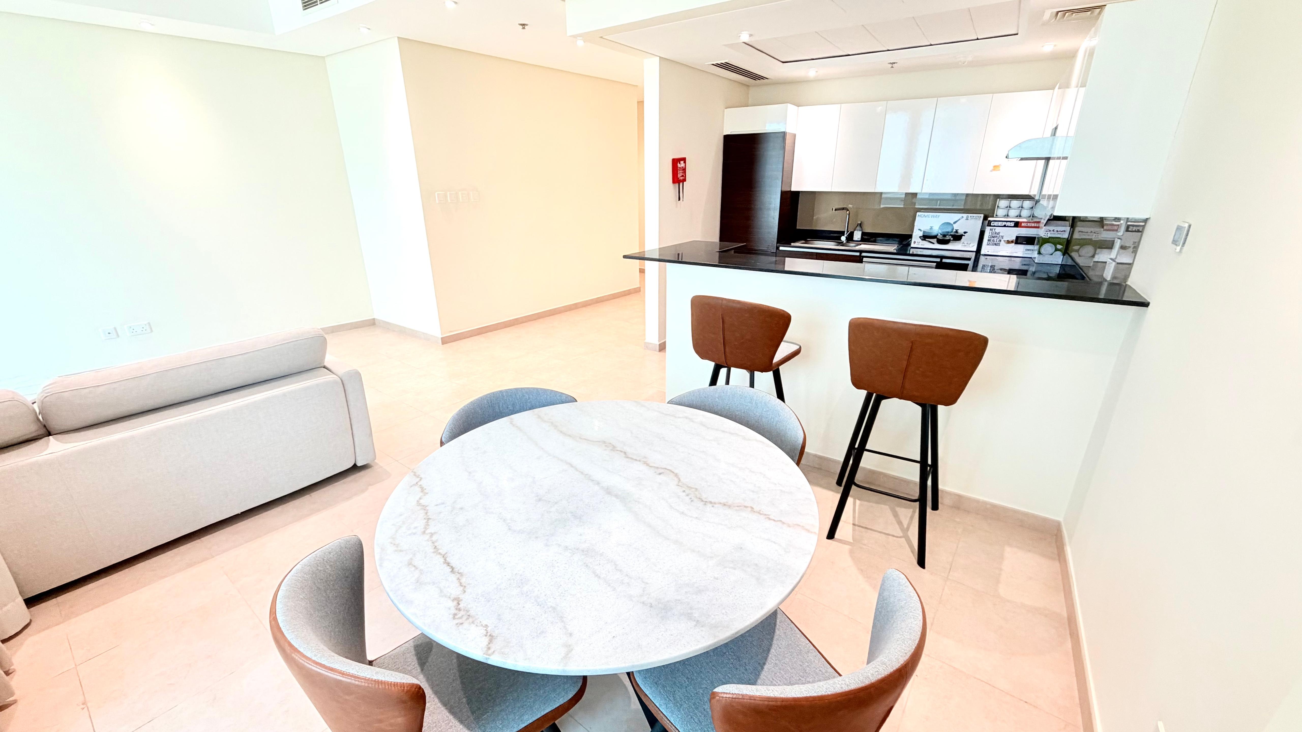Open sea view Luxury Two bedroom apartment in Harbor Heights.