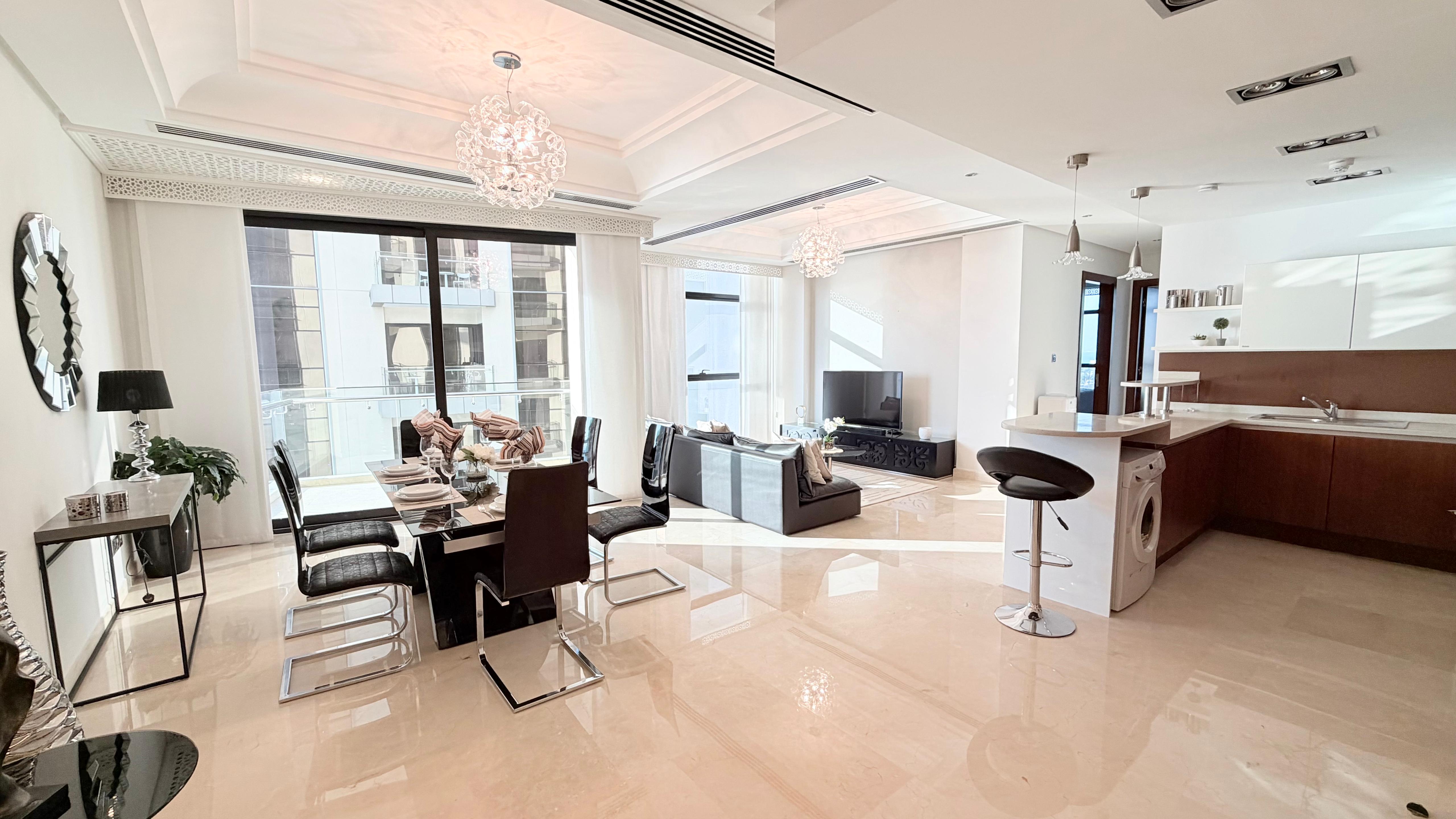 Luxury Two bedrooms with open sea view in Reef Island.