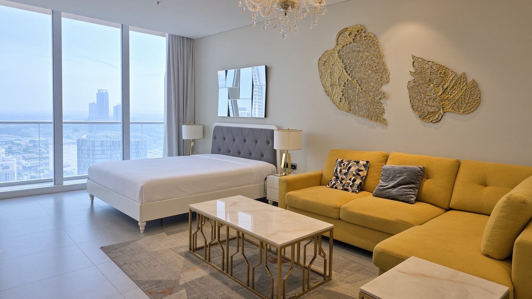 Modern Studio | Balcony | Seef