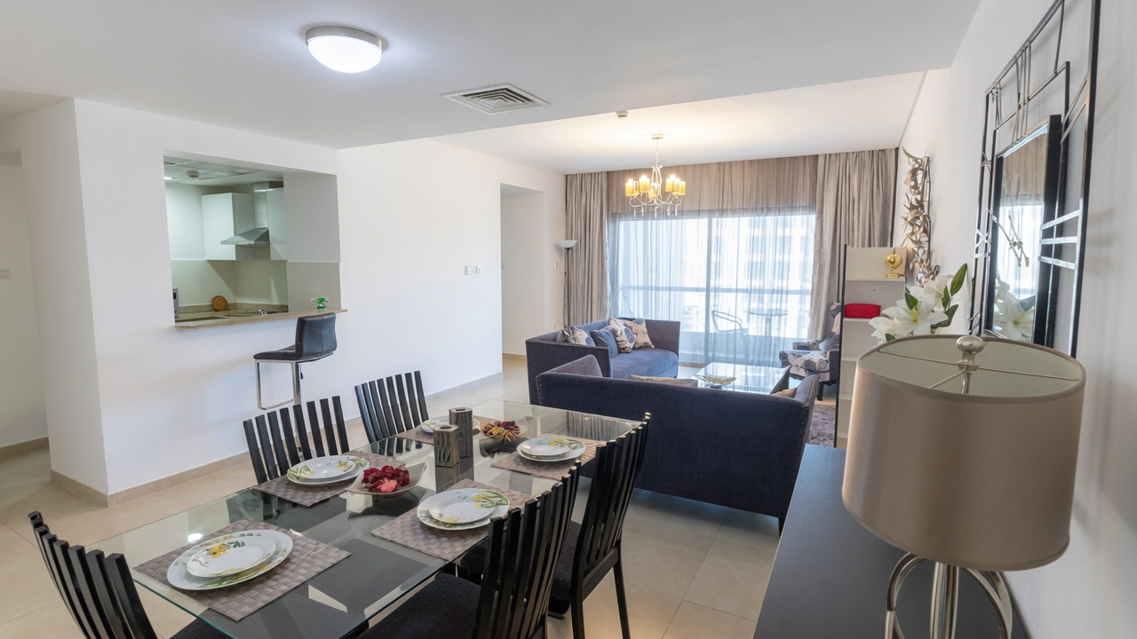 Fully Furnished 1BR Apartment | Pool View Balcony 